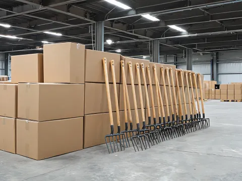 Garden tool carton preparation
