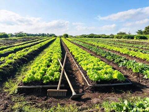 Commercial vegetable beds